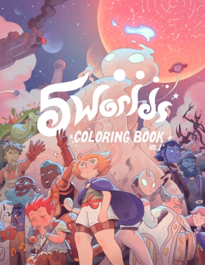 5 Worlds Coloring Book • Free Sample